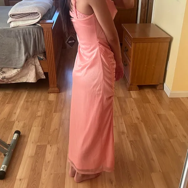 Jillumi pink maxi dress with sparkles, size S #glam #party Got for an event and arrived too late Never used and brand new Cinched waist area is adjustable - Image 3