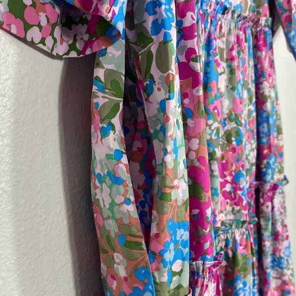 Sugarlips Vibrant Floral Mini Dress Size XS 100% Cotton - Image 8