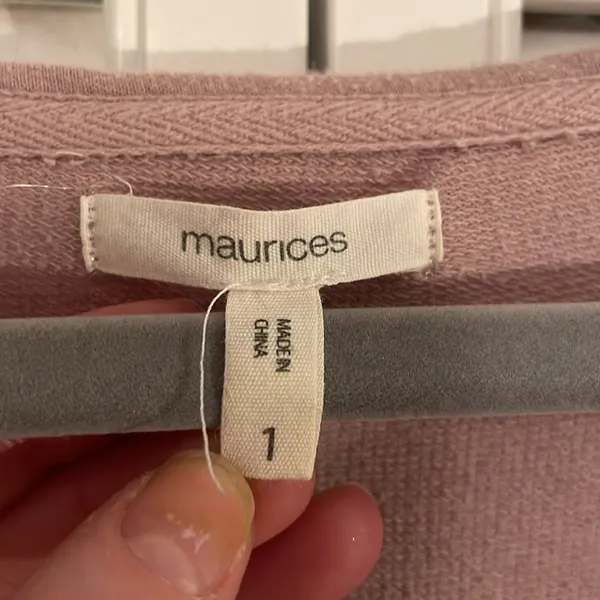 Maurice’s 1X lilac purple short sleeved sweatshirt - Image 3