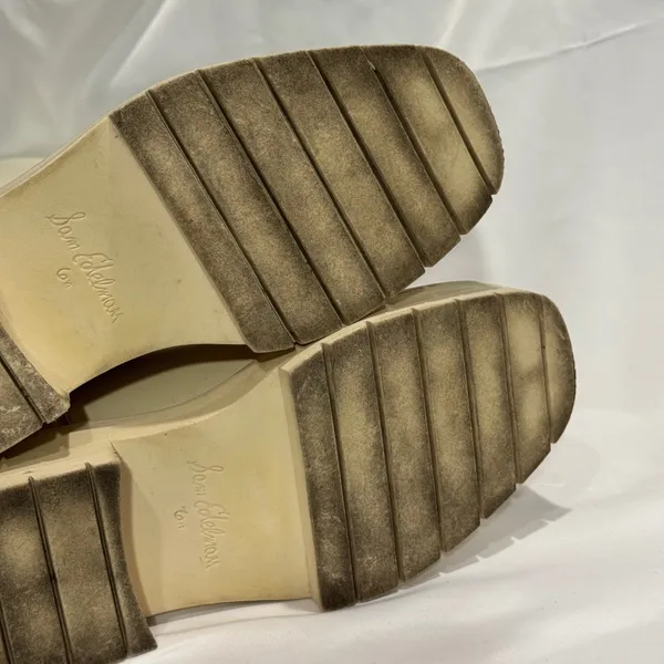 Sam Edelman Larina Cream Leather Tall Boots Platform Lug Sole Womens 6.5 - Image 15