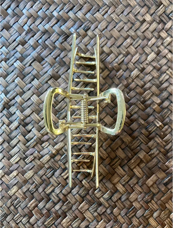Gold Metal Hair Clip - Image 2