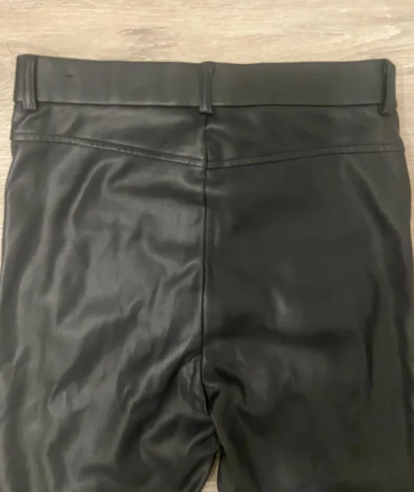 High Waisted Faux Leather Pants - Image 7