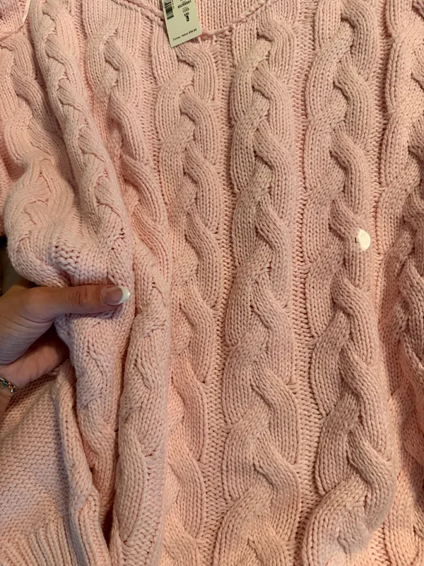 Aeropostale Sweater Knit Pink Women’s - Image 4