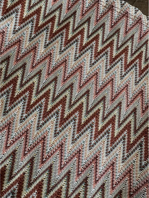 Josauim Zigzag Patterned Knit Pants XS - Image 2