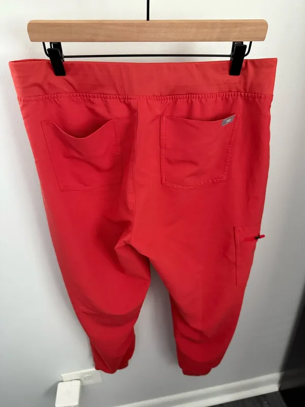 Figs Large Petite Zamora Joggers Orange Red Dentist Doctor Nurse Fall - Image 3