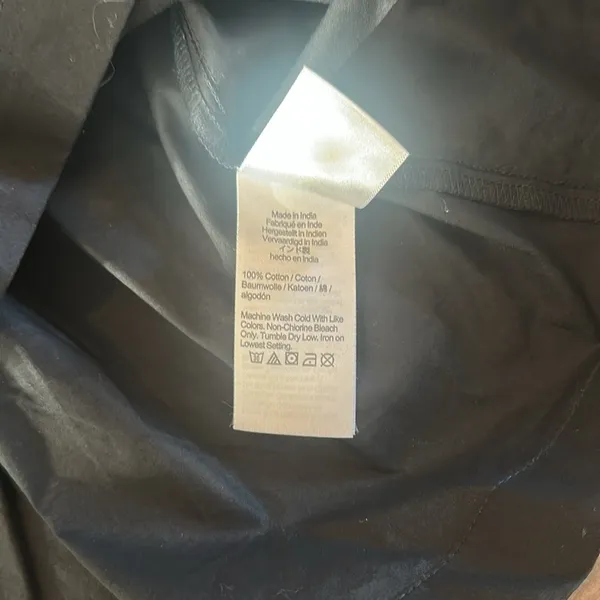 JCrew Tie Shoulder Poplin Dress With Pockets - Image 7