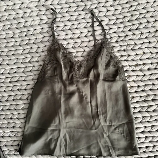 Victoria's Secret Lace Trim Satin Cami Set - Image 2