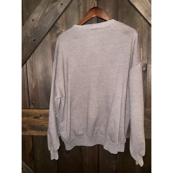 VTG Jerzees Crewneck Sweatshirt XL Patchwork Country Farmhouse Snowman - Image 5