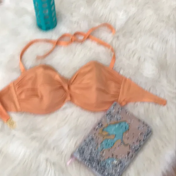 Victoria's Secret Cute peach vintage swim top s - Image 2