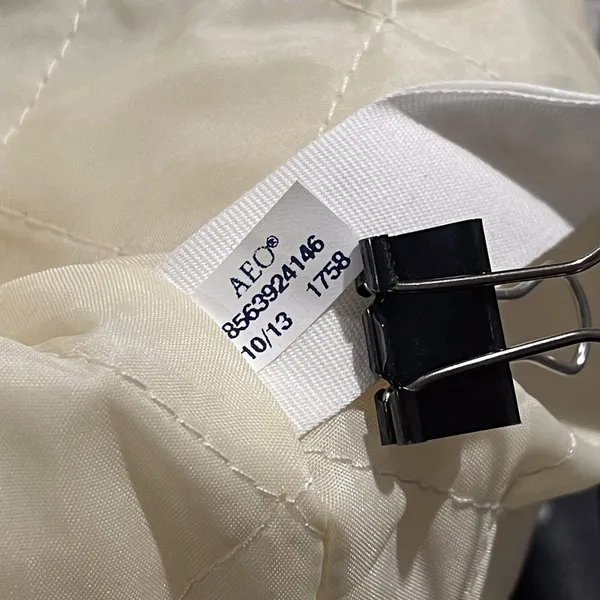 American Eagle Jacket Sherpa Faux Leather Teddy Streetwear Moto Cozy Y2K Small - Image 5