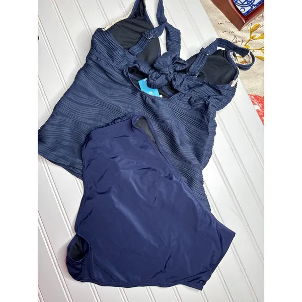 NWT Cupshe Lot of 4 Tankini & Swim Bottoms Swimsuit Bathing Suit Beach Summer L - Image 6