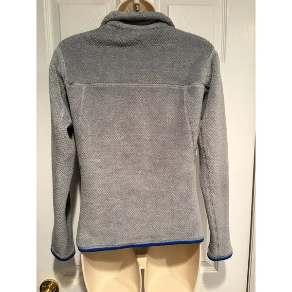 Patagonia Synchilla Snap T Fleece Womens S Gray Blue Polartec Pullover - Image 3
