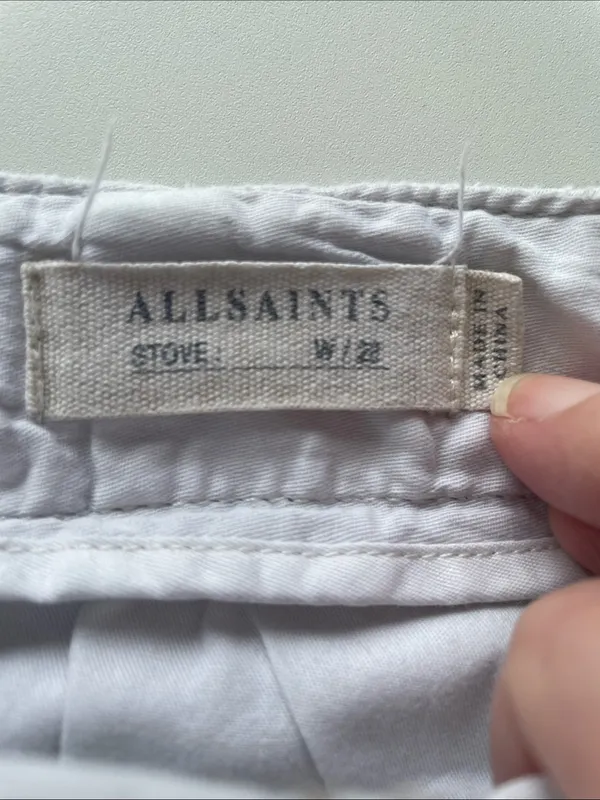 All Saints Khaki Ankle Length Chinos 28 - Image 4