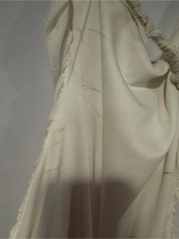 Elegant SNDY’s White Ruched Slip Beachy open back‎ Dress NWT - Image 4