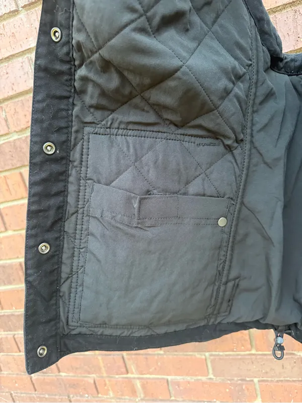 Carhartt Womens Rugged Flex Relaxed Fit Quilted Canvas Insulated Vest Black XL - Image 7