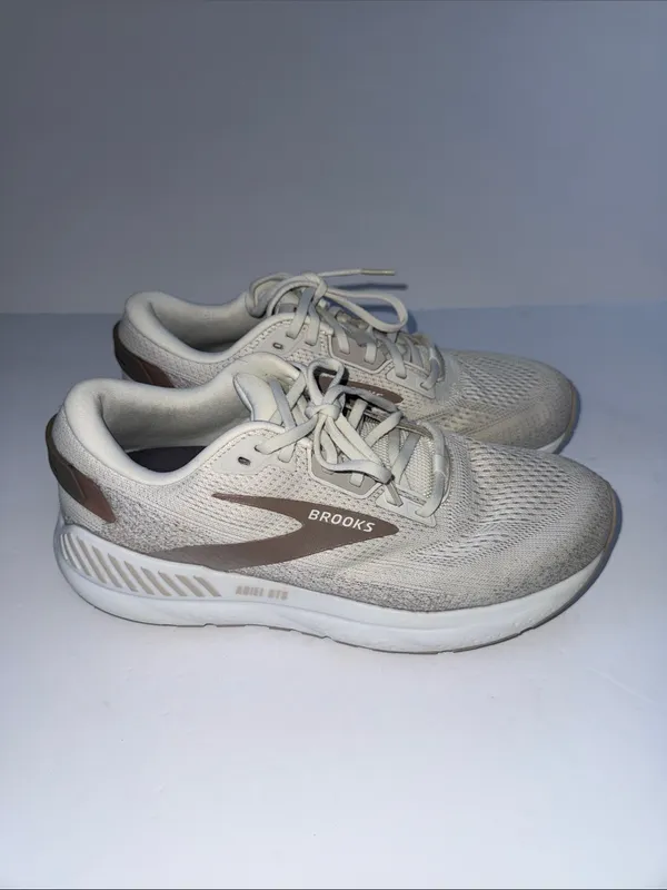 Brooks Women's Ariel GTS Running Shoes - Beige/Taupe Accents - Image 4