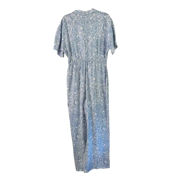 89th + Madison Womens M Paisley Blue‎ Monochrome Jumpsuit Romper - Image 9