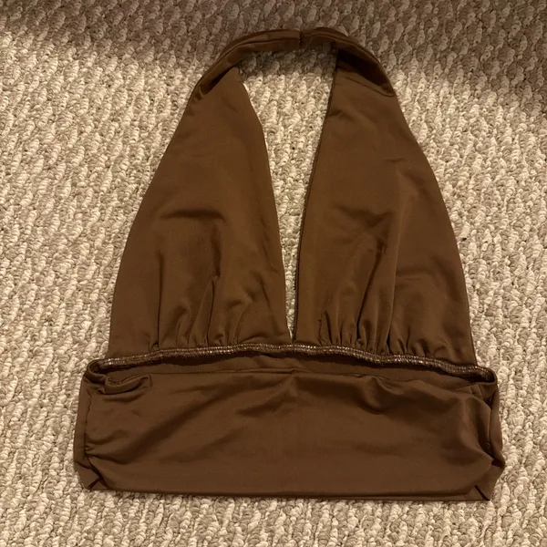Brown Halter Top - Image 2