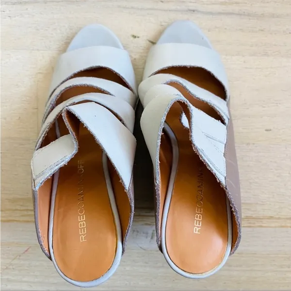 Rebecca Minkoff wedge strappy leather sandal - Image 6