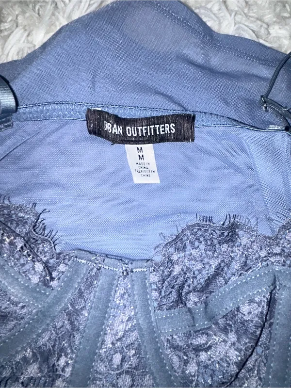Urban Outfitters blue corset mini dress featuring a bustier-style top woman’s M - Image 6