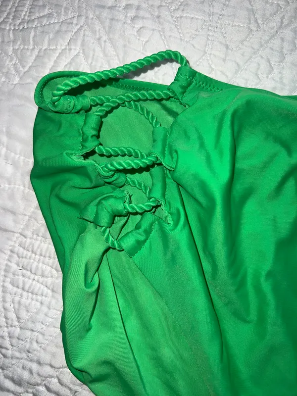 Aerie Green High Waisted Bikini Bottoms - Image 2