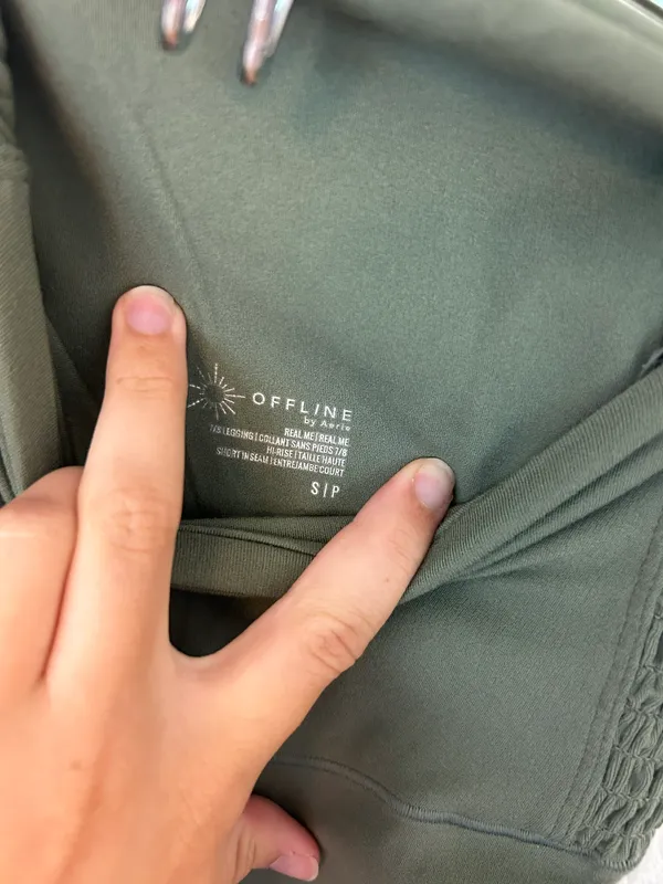 Aerie Offline Green High Waisted Leggings - Image 3