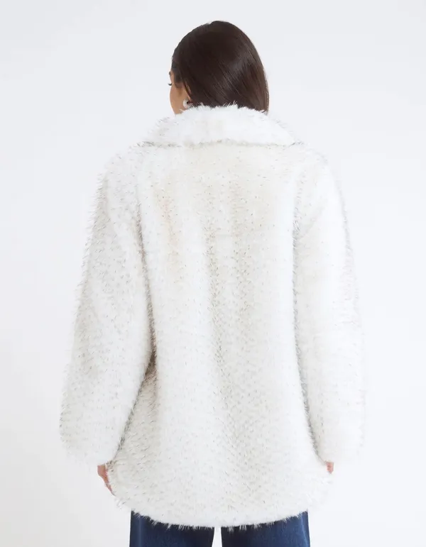 NWT Rumored Madonna Faux Fur Coat - Image 4