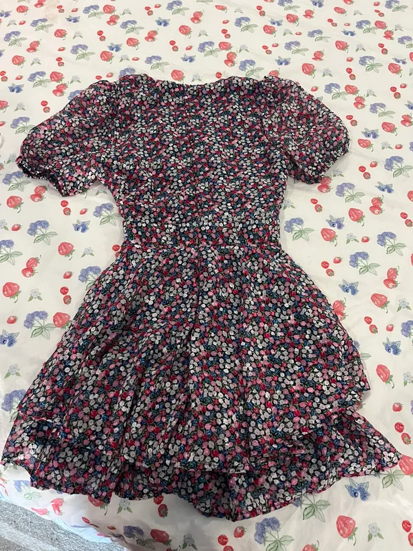 Floral Mini Sleeve Romper Multi - Image 2