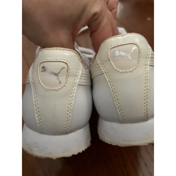 Puma Roma Women's White Leather‎ Sneakers Shoes Size 6 US 36 EU - Image 4