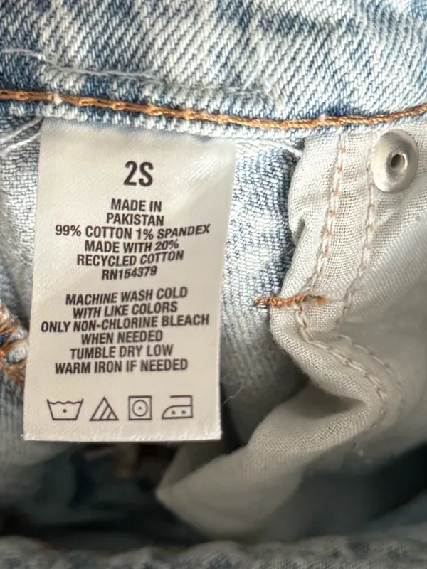 Aéropostale Women’s 2S High Rise Flare Jeans Light Wash Distressed Ripped Y2K - Image 8