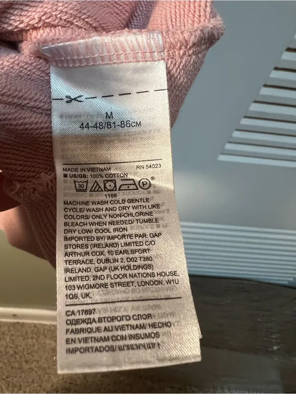 Banana Republic Women's Size Medium Crewneck Sweatshirt‎ Light Pink Clean Terry - Image 10