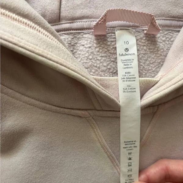 lululemon athletica baby pink Hoodie - Image 3