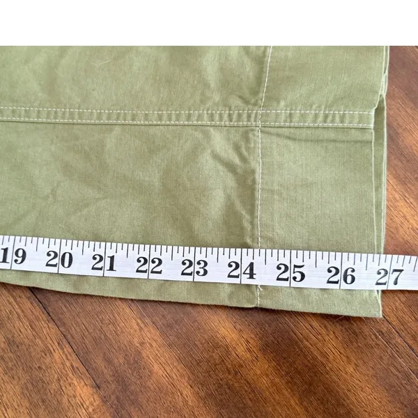 Free Assembly Womens Sage Green‎ Wide Leg Cargo Pants Contrast Stitch Small - Image 11