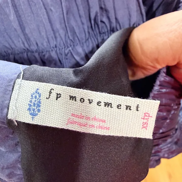 FP Movement The Way Home Short Size XS Purple High Rise Smocked Running Athletic - Image 3