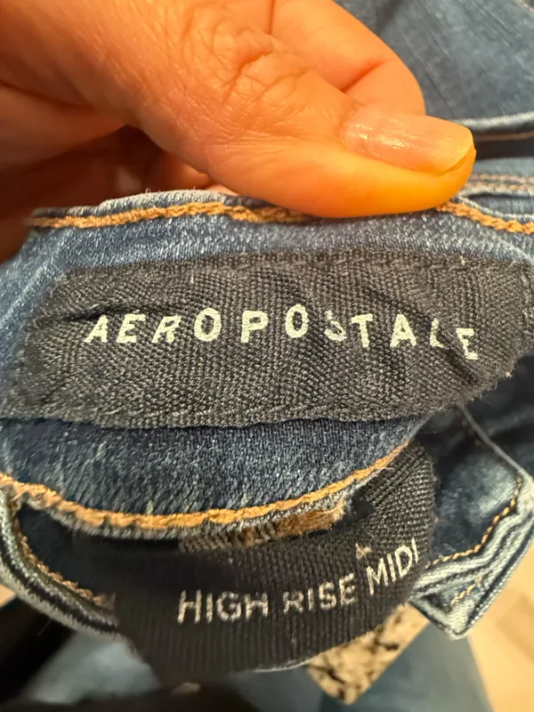 Aeropostale High Rise Midi Denim Shorts – Women’s Size 00 - Image 5