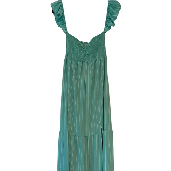 ✨ Red Dress Boutique ABOVE AVERAGE AQUA STRIPE MAXI DRESS✨ - Image 7