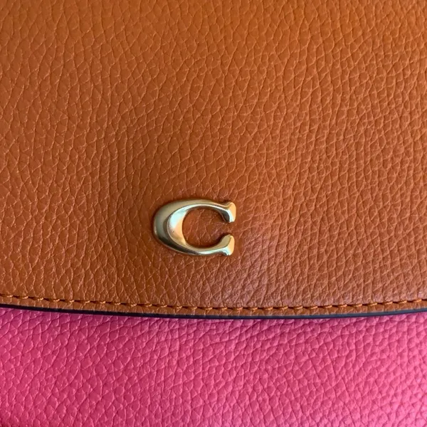 Authentic COACH 1941 colorblock pebbled leather snap magnetic closure crossbody - Image 12