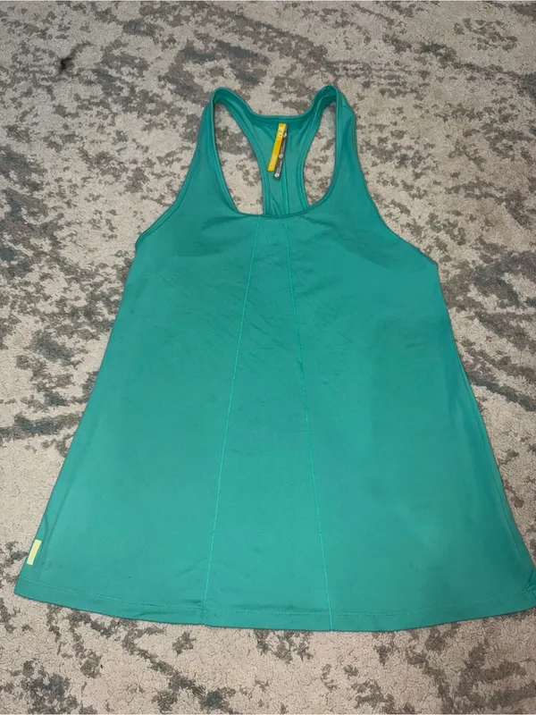 Lole Women’s M Teal Green Racerback Athletic Tank Top Yoga Activewear - Image 2