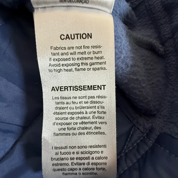 Columbia Womens Blue Quilted Fleece Mix Puffer Vest Small Full Zip Mock Neck - Image 7
