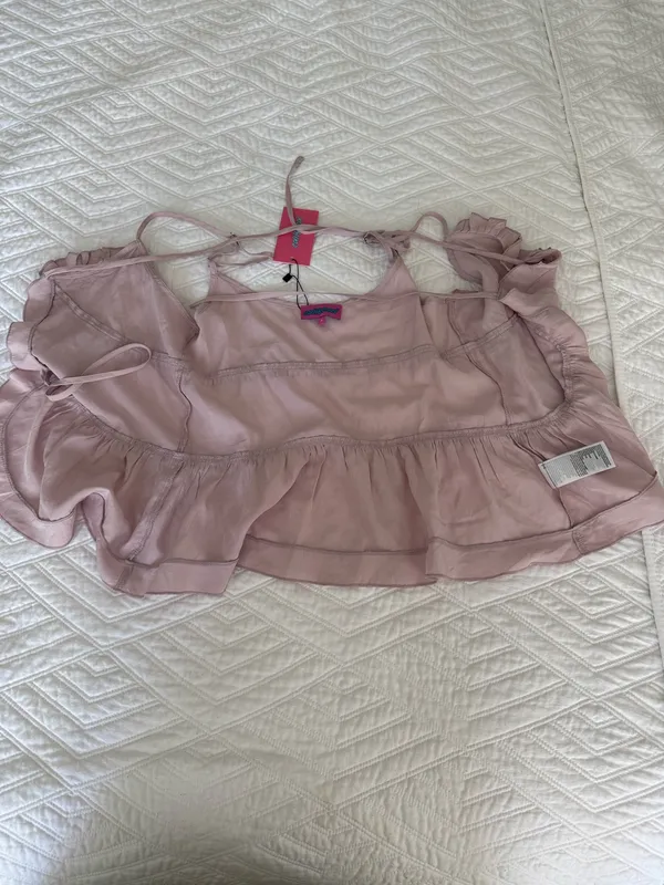 Edikted front tie tank Top lavender  - Image 3