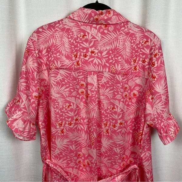 Revolve Lovers and Friends Pink Floral Juliet Mini Shirt Dress Sz.S - Image 13