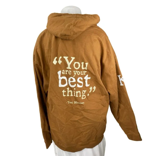Independent Women's Brown Graphic Print Long Sleeve Hooded Hoodie Sweatshirt XL - Image 3