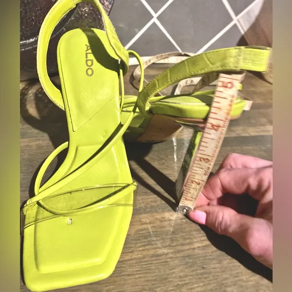 ALDO Lime Green Stiletto 4” Heels Size:7 - Image 5