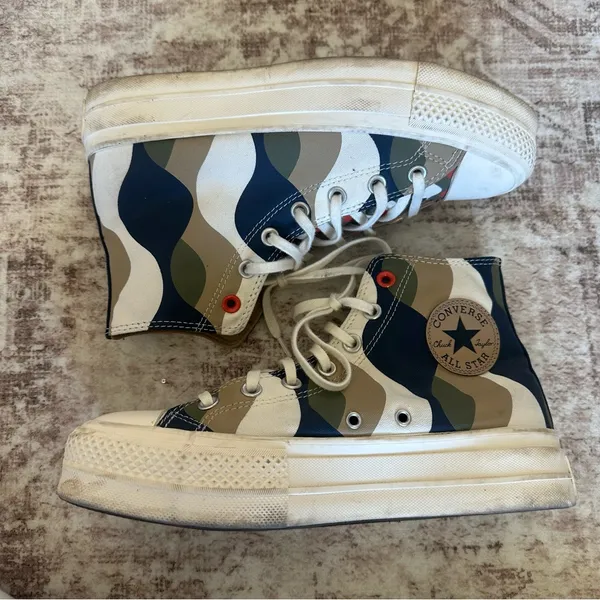Converse Chuck Taylor All Star Lift Platform Hi Twisted Classics Obsidian Sz 8.5 - Image 5