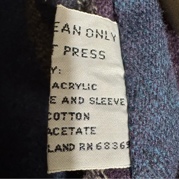 Vintage Barn Coat Corduroy‎ Collar Plaid Lining Size 12 - Image 11