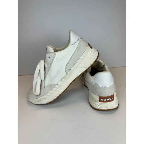 Sorel Out N About III Low Waterproof Sneakers Women 8.5 Sea Salt Canvas Suede - Image 3