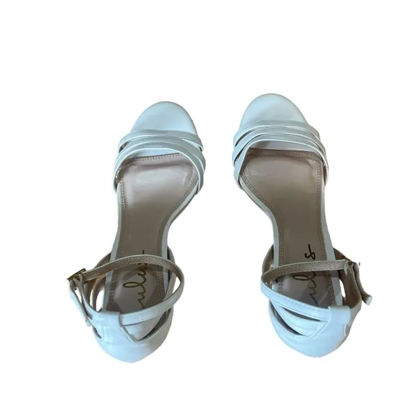 Lulus Shayla White Ankle Strap Heels Womens Size 8.5 - Image 10