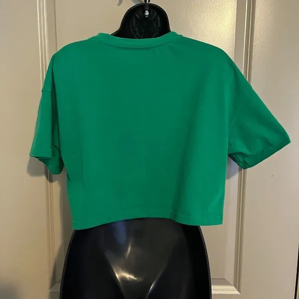 Women's Small Cider Green‎ Crop Top - Image 3