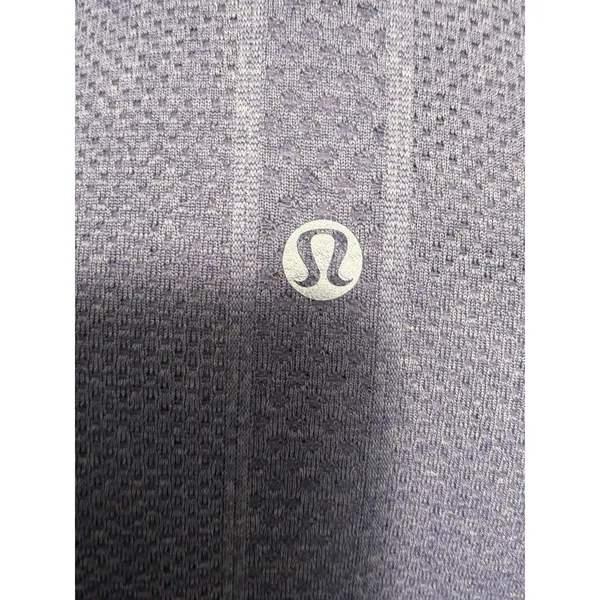 Lululemon Purple Gray Black Trim Swiftly Tech Long Sleeve‎ Top Sz 8 - Image 4