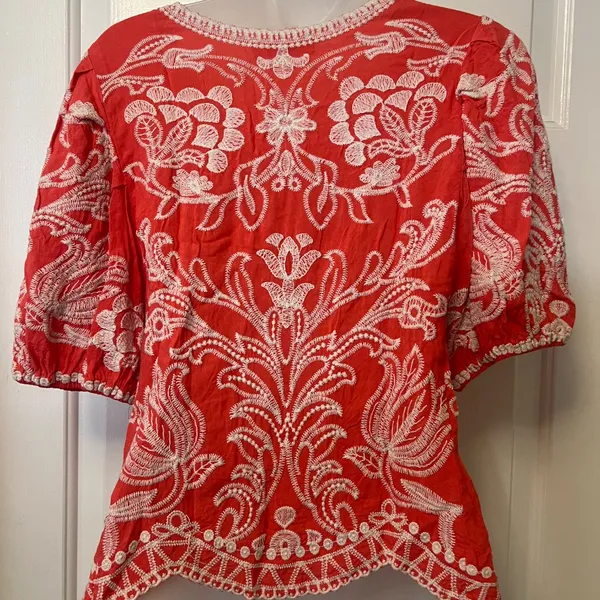 Solitaire Coral Floral Top - Image 3